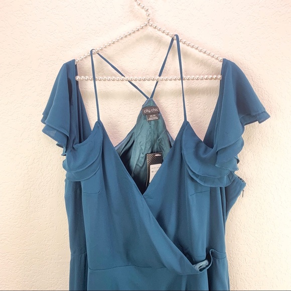 City Chic Jessica Emerald Maxi Dress - Picture 3 of 7